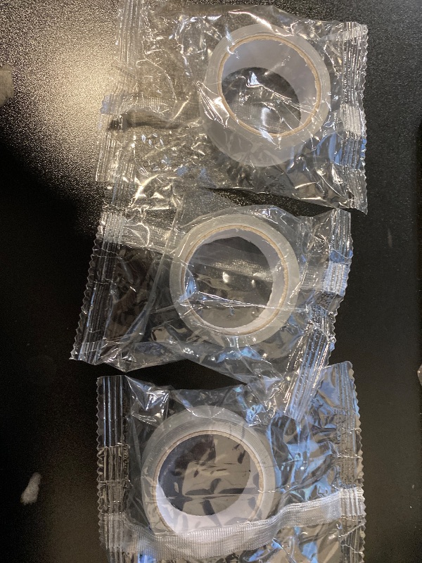 Photo 1 of MECCANIXITY Whiteboard Tape 3/4" x 72 Yard Pinstripe Graphic Chart Line Grid Marking Tapes for Classroom Office Dry Erase Board Art, Clear, Pack of 3
