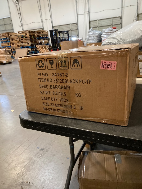 Photo 1 of Bar Stool 29.5 inch Bar Height Bar Stool with Faux Leather, Upholstered Seat, Bamboo Legs, Modern BarStool for Island/Kitchen/Counter (Walnut Beige)
