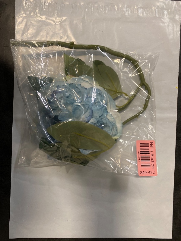 Photo 1 of Artificial Flowers Nordic Retro Style Artificial Peony Flower Arrangement - 2-Head Baked Peony for Home & Wedding Decoration(LightBlue)
