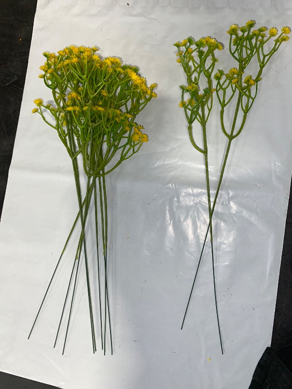 Photo 1 of 10 Pcs Artificial Flowers Fake Gypsophila Bouquet Fake Flower Home Decor Vase Party