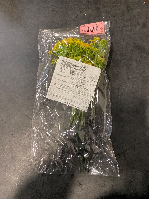 Photo 1 of 10 Pcs Artificial Flowers Fake Gypsophila Bouquet Fake Flower Home Decor Vase Party