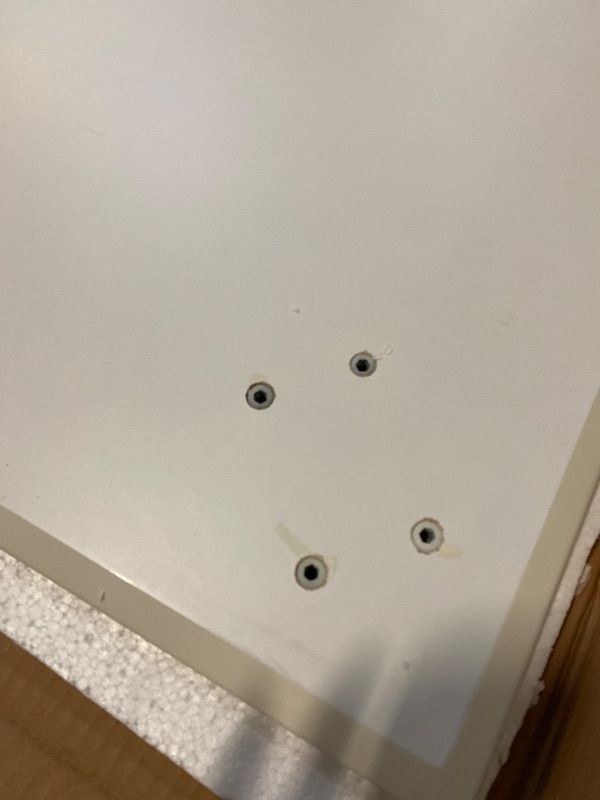 Photo 1 of (Table Top Only) Zons Table, White, 43" L x 27.5" W Inch