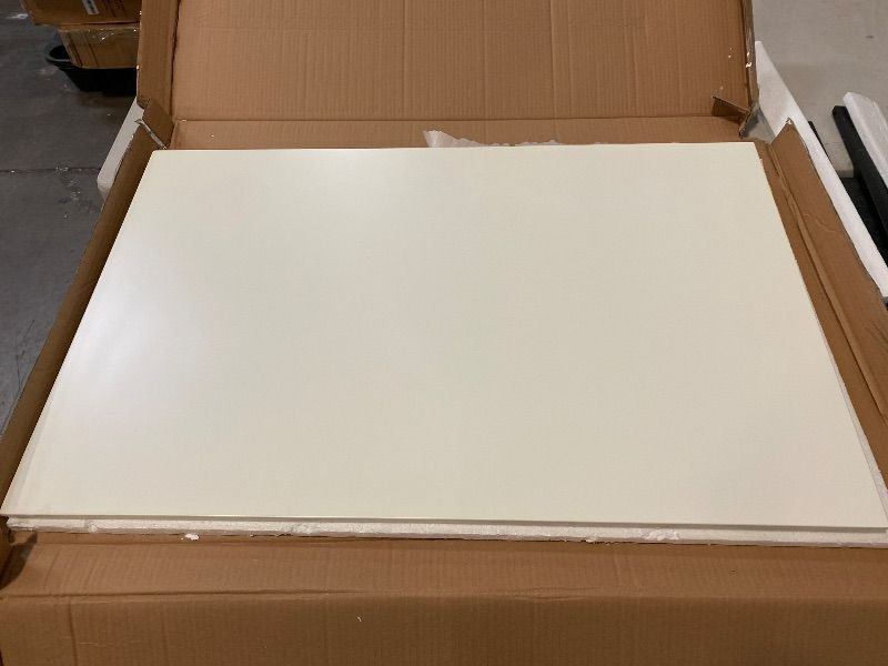 Photo 1 of (Table Top Only) Zons Table, White, 43" L x 27.5" W Inch
