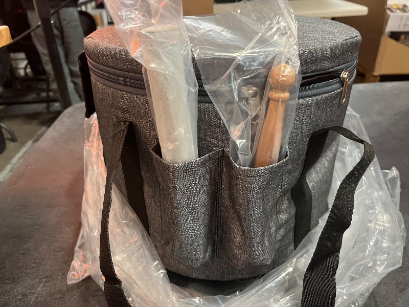 Photo 1 of CVNC Set of 3 PCS 440HZ 6" A Note 8" F Note and 10" C Note Frosted Chakra Quartz Crystal Singing Bowl with Carry Case Bag for Sound Healing Meditation