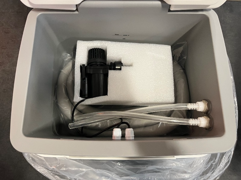 Photo 1 of Cold Therapy Machine with Programmable Timer,Portable Ice Machine for Knee After Surgery,Knee Replacement Recovery System,Cryotherapy Pain Relief w/Compression Pad
