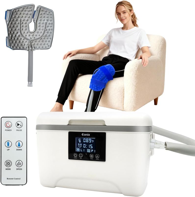 Photo 1 of Cold Therapy Machine with Programmable Timer,Portable Ice Machine for Knee After Surgery,Knee Replacement Recovery System,Cryotherapy Pain Relief w/Compression Pad
