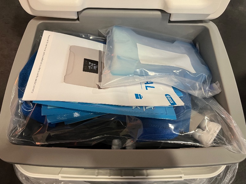 Photo 1 of Cold Therapy Machine with Programmable Timer,Portable Ice Machine for Knee After Surgery,Knee Replacement Recovery System,Cryotherapy Pain Relief w/Compression Pad
