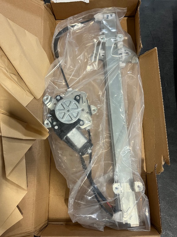 Photo 1 of Obaee 741-348 Front Driver Side Power Window Lift Regulator with Motor (2 Pins Only) Compatible with Nissan Frontier 2005-2015/ Pathfinder 2005-2010/ Xterra 2005-2015/ Suzuki Equator 2009-2010
