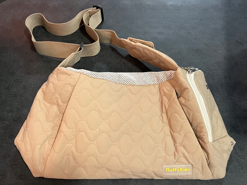 Photo 1 of Dog Carrier Sling for Small Dogs, Front Cat Sling & Cats Up to 15 lbs, Puppy Sling with Adjustable Strap Front Zipper Pocket, Double Safety Feature, Hands Free for Travel
