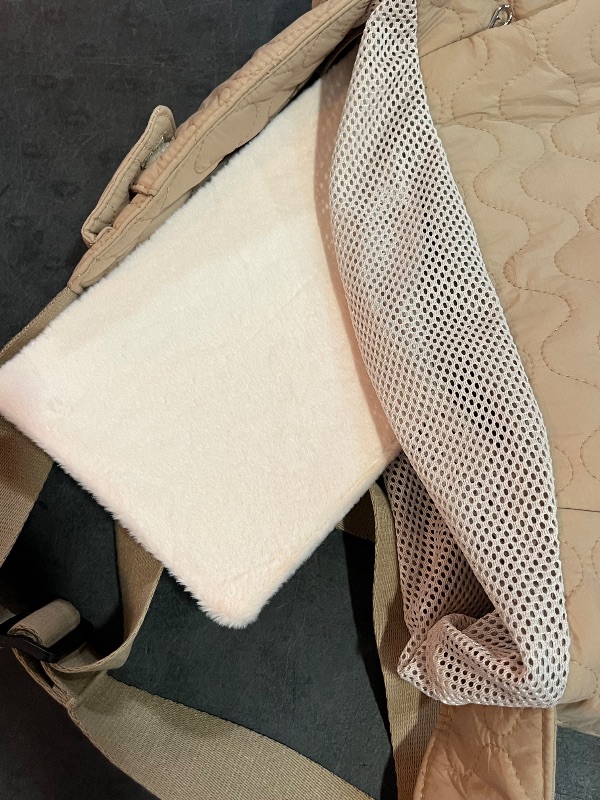 Photo 1 of Dog Carrier Sling for Small Dogs, Front Cat Sling & Cats Up to 15 lbs, Puppy Sling with Adjustable Strap Front Zipper Pocket, Double Safety Feature, Hands Free for Travel
