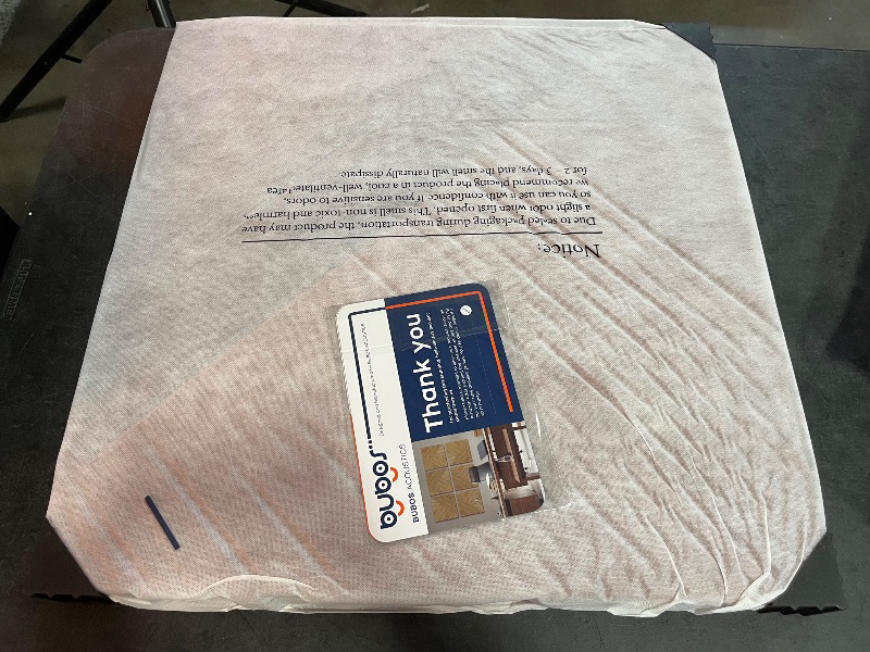 Photo 1 of BUBOS Self-Adhesive Acoustic Wall Panels,6 Pack Wood-Pattern Soundproof Wall Panels, Total Size 70.8 x 47.2 Inches Decorative Sound Absorbing Panels for Studio, Home,Deep Diamond Weave
