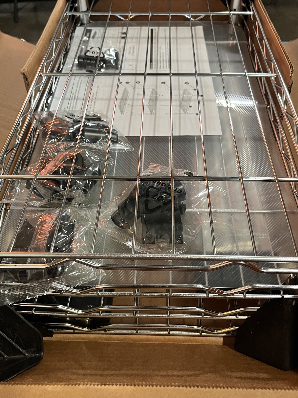 Photo 1 of 450 lbs Wire Storage Shelving 3-Tier Utility Shelving Unit Steel Organizer Wire Rack for Home,Kitchen,Office,Chrome