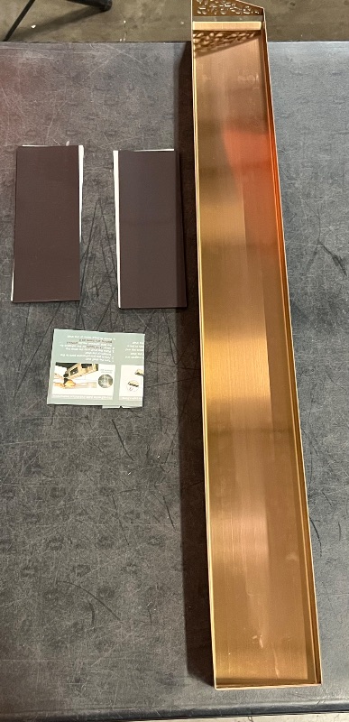 Photo 1 of 30" Magnetic Stove Top Shelf – Brushed Copper Spice Rack and Seasoning Organizer – Kitchen Shelf for Back of Stove – Over Stove Rack and Storage Organizer
