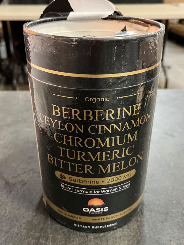 Photo 1 of 2000mg Berberine Gummies Supplement, Berberine HCl with Ceylon Cinnamon, Chromium, Organic Milk Thistle for Women & Men, Metabolism Support, AMPK Metabolic Activator, Sugar Free, Vegan, 60 Day Supply