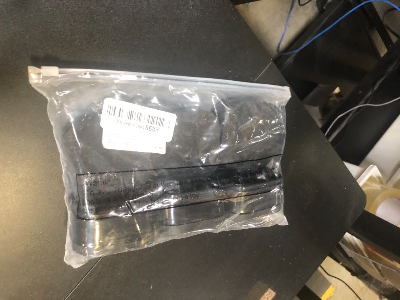 Photo 1 of Ecally 6 Pack Furniture Risers Adjustable Bed Risers Desk Leg Risers 1.38" Stackable Heavy Duty Bed Lifts Risers Square Bed Raising Blocks for Mattress Table Leg Desk Chair Couch Sofa Dorm (Black)