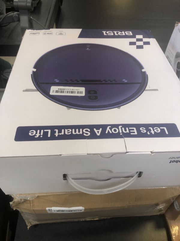Photo 1 of SHELIKI Robot Vacuum and Mop, 2-in-1 Robotic Vacuums Cleaner with Smart Max Strong Suction, WiFi/App/Alexa Voice Control, Obstacle Avoidance, for Pet Hair, Carpets and More