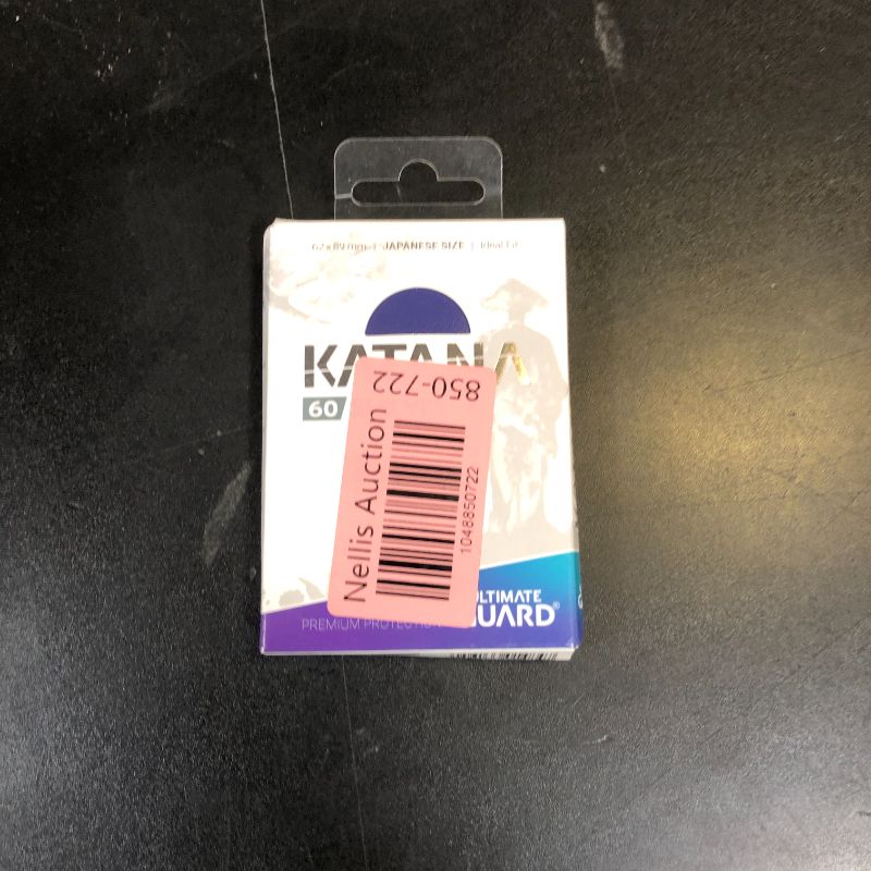 Photo 1 of Ultimate Guard Katana Card Sleeves: 60 Japanese Size TCG Sleeves, 62 x 89mm, Blue Back, Tournament Sleeves, No PVC & Acid-Free, High Clarity