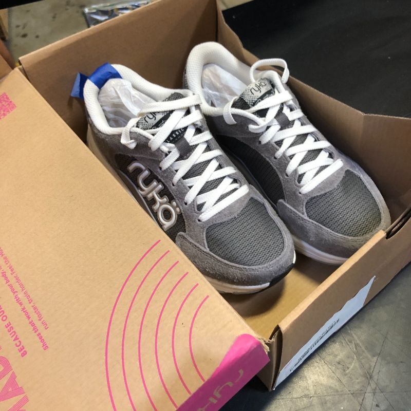 Photo 1 of Ryka Womens Devotion X Max Classic Walking Shoes Sky Grey Fabric 6 M
