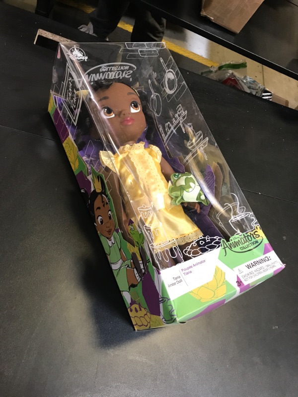 Photo 1 of Disney Store Animators' Collection Tiana Doll - The Princess & The Frog - 16 Inch Toy Figure, Authentic Store Doll for Kids and Collectors, Fully Posable with Detailed Design, Suitable for Ages 3+