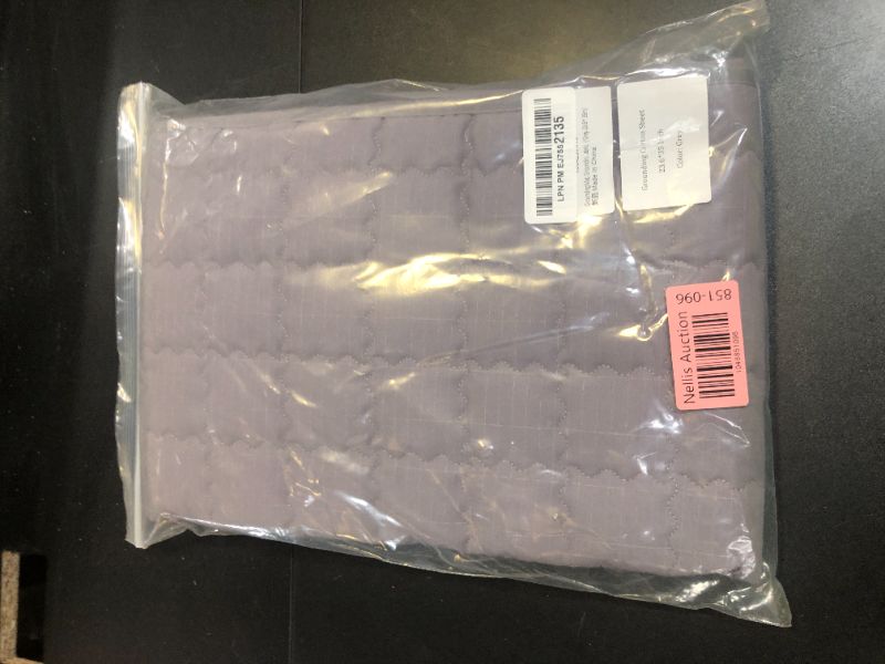 Photo 1 of Grounding Mat, 24x35 Inch, Cotton Grounding Pad with Silver Fiber, Grounding Mat for Feet, Improves Sleep Wellness, Gray