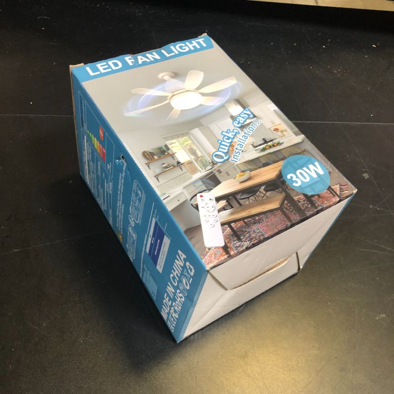 Photo 1 of Ealken Socket Fan Light Ceiling Fans with Lights and Remote, Dimmable LED 3 Colors 3000K-6500K, 1556 Lumens Light Bulb Screw in Ceiling Fan for Bedroom, Kitchen, Living Room, Closet