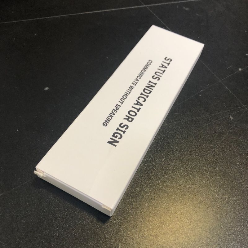 Photo 1 of In or Out Sign,In Out Slider Door Indicator Tells Whether In or Out, 7'' x 2'' - Silver