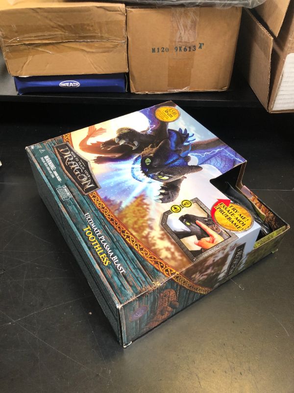 Photo 1 of Dreamworks Dragons, How to Train Your Dragon, Ultimate Plasma Blast Toothless, 25” Wings with Lights & Sounds Action Figure, Kids Toys for Boys Ages 4 and up