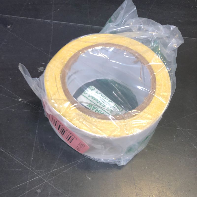 Photo 1 of Kraftex Double Sided Carpet Tape Heavy Duty for Area Rugs, Tile Floors [30ft/10Yrd, 1.88"] Rug Gripper Tape with Strong Adhesive 2 Sided for Concrete, Outdoors, Indoors, Laminate, Hardwood, Runners
