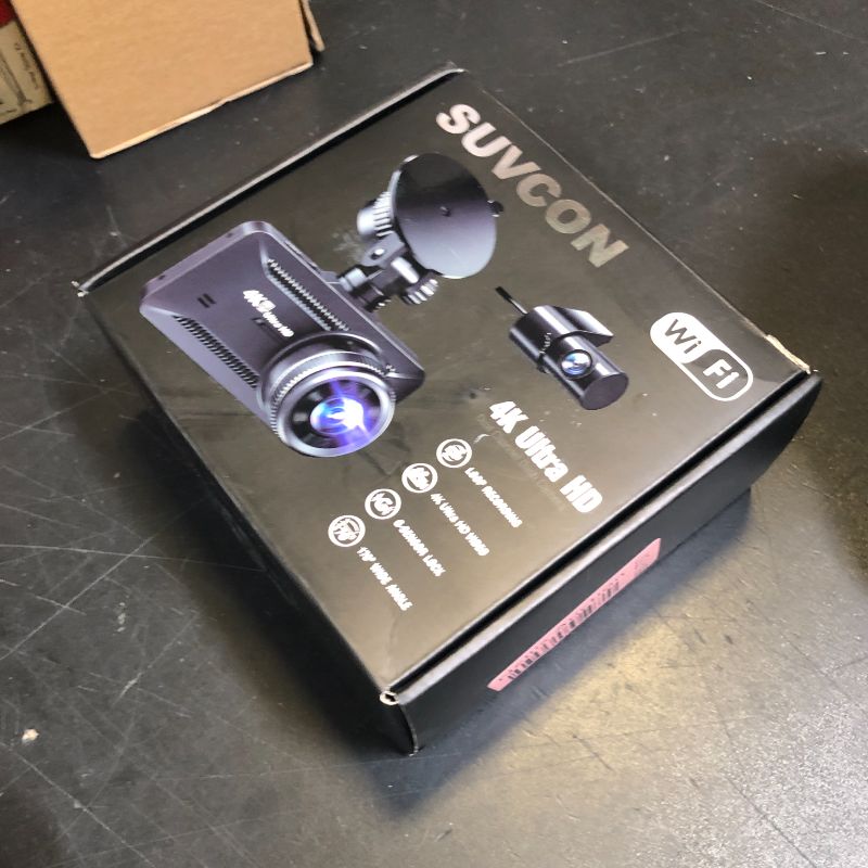 Photo 1 of Dash Cam Front and Rear 4K/1080P, Dash Camera for Cars Build in WiFi, Full HD Dash Cam with APP Control, 3.94'' IPS Screen Dash Camera with 32GB SD Card, G-Sensor, 24Hr Parking Mote, Loop Recording