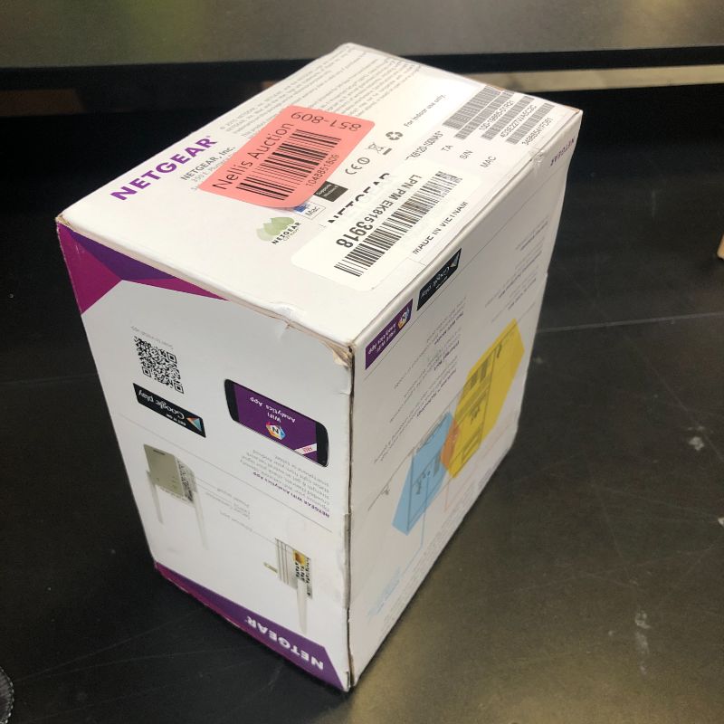 Photo 1 of NETGEAR Wi-Fi Range Extender EX6120 - Coverage Up to 1500 Sq Ft and 25 Devices with AC1200 Dual Band Wireless Signal Booster & Repeater (Up to 1200Mbps Speed), and Compact Wall Plug Design, White