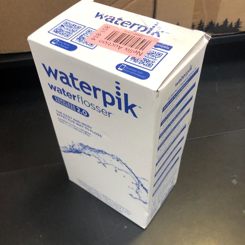 Photo 1 of Waterpik Cordless Advanced 2.0 Water Flosser For Teeth, Gums, Braces, Dental Care With Travel Bag and 4 Tips, ADA Accepted, Rechargeable, Portable, and Waterproof, Blue WP-583, Packaging May Vary