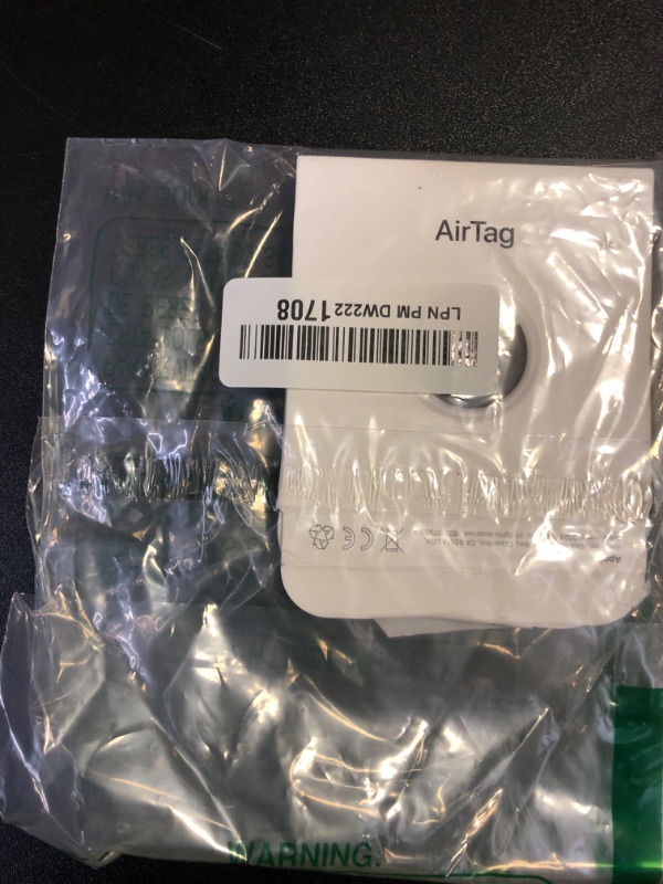 Photo 1 of Apple AirTag. Keep Track of and find Your Keys, Wallet, Luggage, Backpack, and More. Simple one-tap Set up with iPhone or iPad