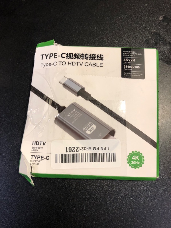 Photo 1 of USB C to HDMI Adapter MHL Cable Braided 4K Video Converter Cord for HP Laptop iPhone 16 15 Pro Max Samsung Galaxy S24 S23 S22 S21 S20 Note 20 LG G8 Phone Type C Android Device Mirrorring to Monitor TV