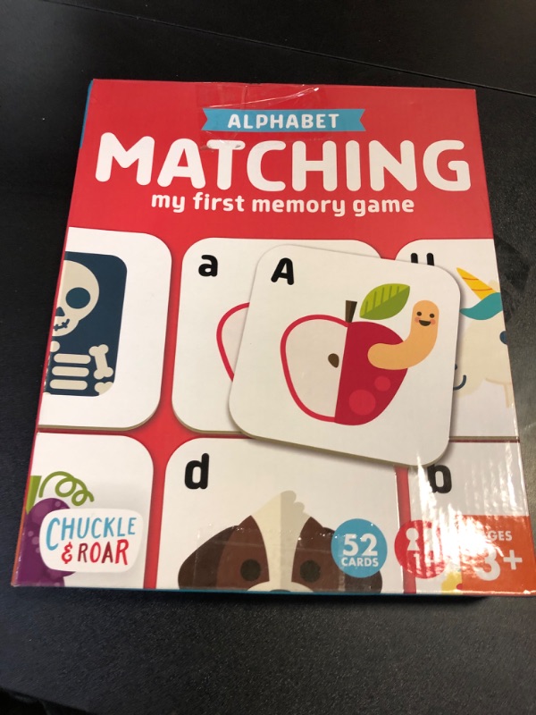 Photo 1 of Chuckle & Roar - Matching Alphabet Board Game for Kids 3 and Up - Concentration Game for Toddlers and Preschoolers