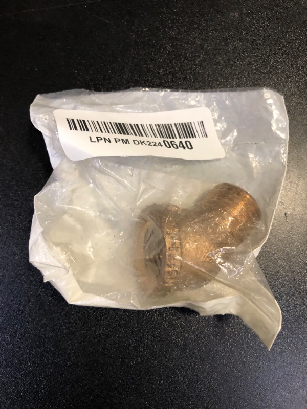 Photo 1 of Anderson Metals-38124-08 Red Brass Pipe Fitting, 45 Degree Street Elbow, 1/2" Female x 1/2" Male