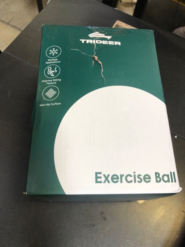 Photo 1 of Trideer Extra Thick Yoga Ball Exercise Ball, 5 Sizes Ball Chair, Heavy Duty Swiss Ball for Balance, Stability, Pregnancy, Physical Therapy, Quick Pump Included (Black, XXL (78-85cm))
