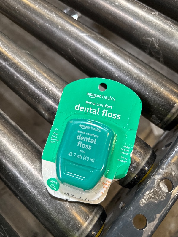 Photo 1 of Amazon Basics Extra Comfort Mint Dental Floss, 40 M, 1 Pack