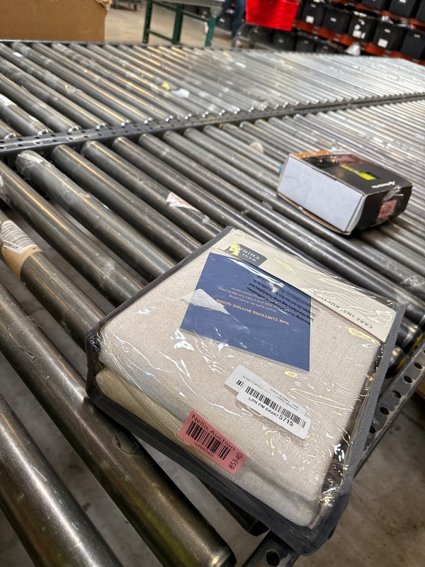 Photo 1 of 100% Blackout Shield Linen Blackout Curtains for Bedroom 84 Inches Long, Back Tab/Rod Pocket Living Room Drapes, Thermal Insulated Blackout Curtains 2 Panels Set, 50" W x 84" L, Cream