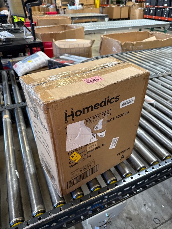 Photo 1 of Homedics Bubble Mate Foot Spa, Toe Touch Controlled Foot Bath with Invigorating Bubbles and Splash Proof, Raised Massage nodes and Removable Pumice Stone