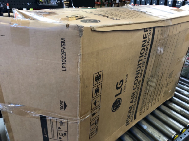 Photo 1 of LG 10000 BTU SACC(14000 ASHRAE) Portable Air Conditioners with Dual Inverter Cools 450 Sqft Ultra Quiet & Easy Install WiFi App Medium & Large Room Air Conditioner AC Unit Home White LP1022FVSM
