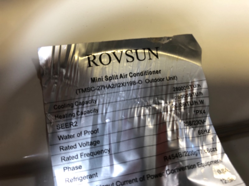 Photo 1 of  ROVSUN Mini Split AC/Heating System---Outdoor Unit only as shown.