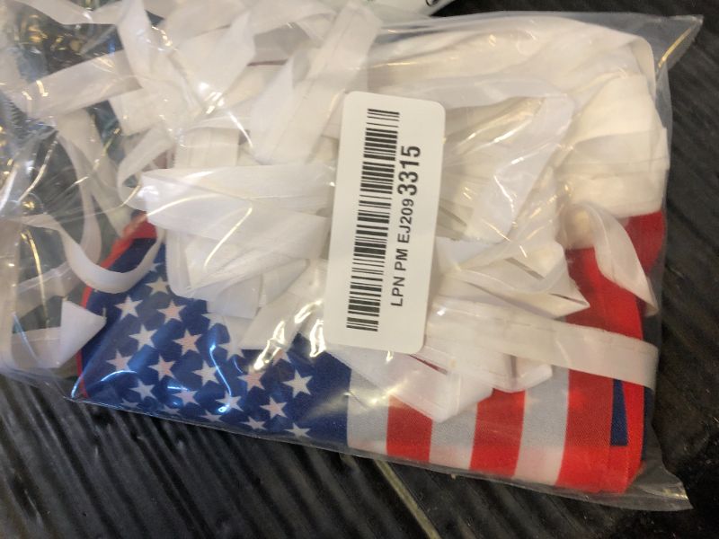 Photo 1 of BCLin 50 Feet USA American Banner Flag String, US United States Mini Flag Small Banner, for Party, Shops and Bars Decorations, Outdoor Decorations, 38 Flags (USA)
