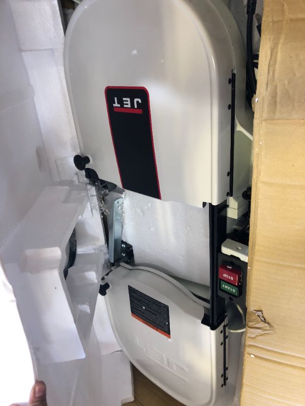 Photo 1 of Jet 13-1/2" Throat Capacity Vertical Bandsaw - 1 Hp, 115/230V, 3000 SFPM, 93-1/2" Blade Length, 15" X 15" Table | Part #708115K
