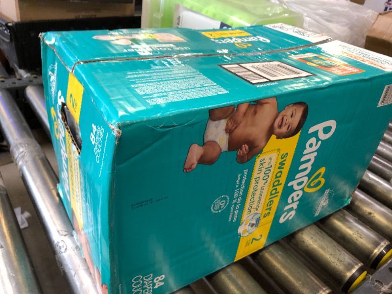 Photo 1 of Pampers Baby Diapers - Swaddlers - Size 2, 84 Count, Ultra Absorbent Disposable Infant Diaper