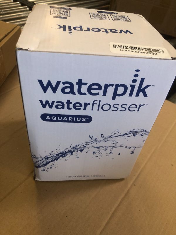 Photo 1 of Waterpik Aquarius Water Flosser For Teeth Cleaning, Gums, Braces, Dental Care, Electric Power With 10 Settings, 7 Tips For Multiple Users And Needs, ADA Accepted, White WP-660, Packaging May Vary