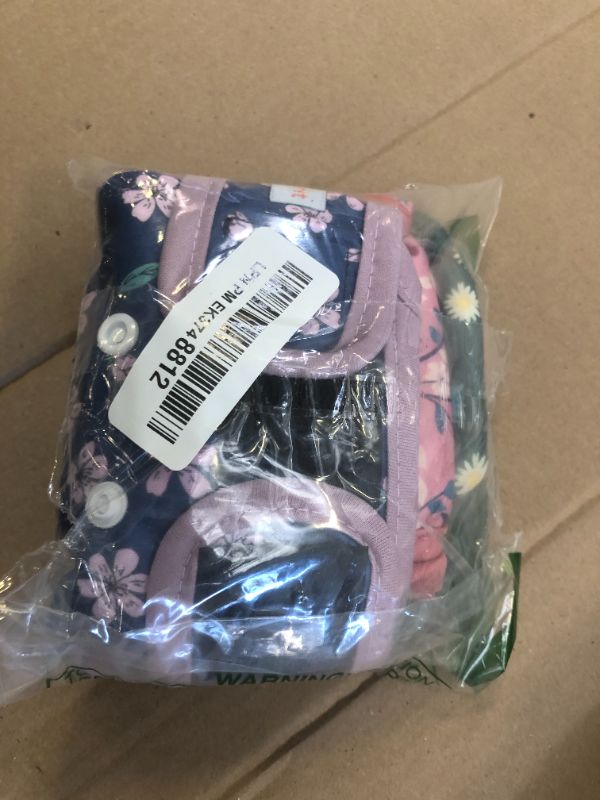 Photo 1 of Langsprit Washable Female Dog Diapers - Doggie Reusable Diapers for Doggy Puppy Female in Period - Highly Absorbent Dog Heat Panties Flower-1 S