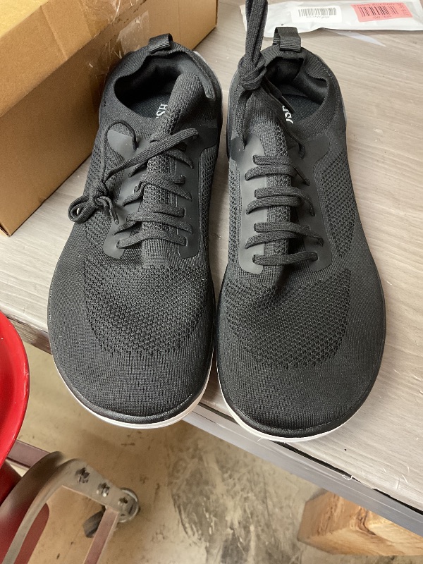 Photo 1 of HSQ Slip-on Barefoot Loafers Shoes Men Minimalist Wide Toe Zero Drop Casual Sneakers Breathable Lightweight for Walking Running All Day Wear Army Green size 10