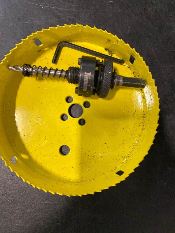 Photo 1 of JIECHENG 5-1/2 inch Hole Saw for Wood,Soft Metal,Drywall,Plasterboard and Plywood,140mm Bi-Metal Hole Saw with Arbor Mandrel