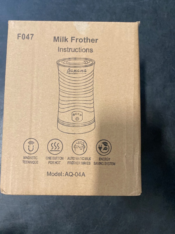 Photo 1 of Electric Milk Frother, Automatic Milk Steamer, 4-IN-1 Hot & Cold Foam Maker-8.4oz/240ml Milk Warmer for Latte, Cappuccinos, Silent Operation & Shut-off (Black)