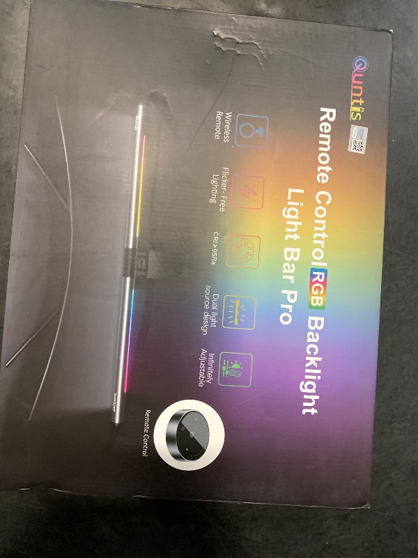 Photo 1 of Quntis RGB Pro+ Monitor Light Bar with Remote, 15 Modes Gaming Backlight, 4 Colors & Brightness Dimmable Fronlight, 20" Ra95 Eye-Care USB Reading Monitor Lamp, No Glare, Upgraded Clip for All Monitor